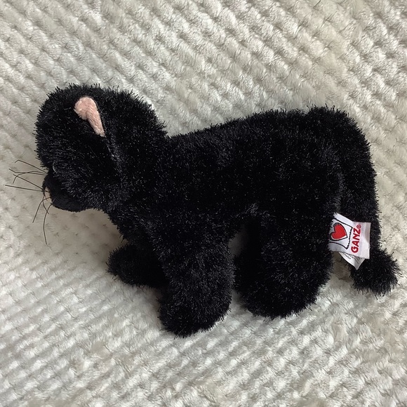 GANZ Webkinz HM135 Plush Black Cat Stuffed Animal Toy No Code - Picture 3 of 10